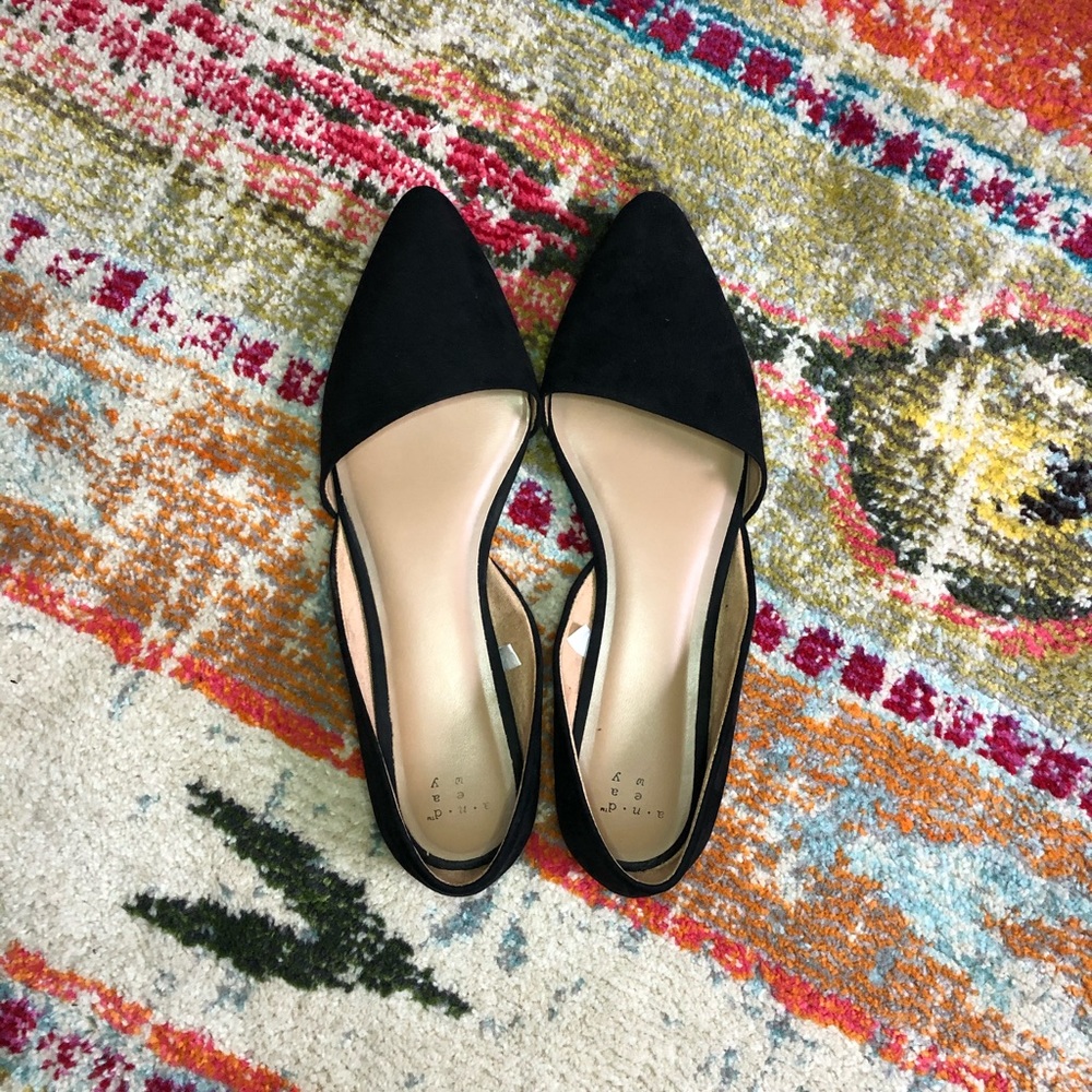 A New Day (Target) black flats, size 10